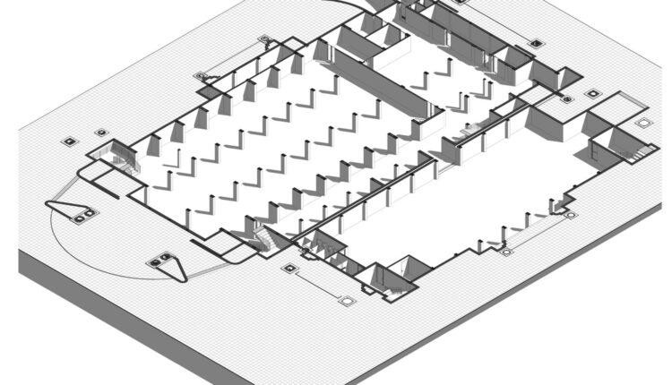 Auditorium Details With 800 Seats Full Project File