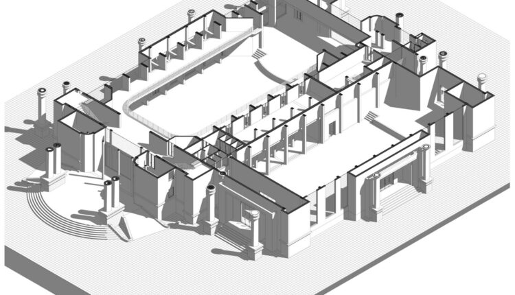 Auditorium Details With 800 Seats Full Project File