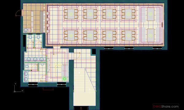 Cafe 1 free AutoCAD drawings