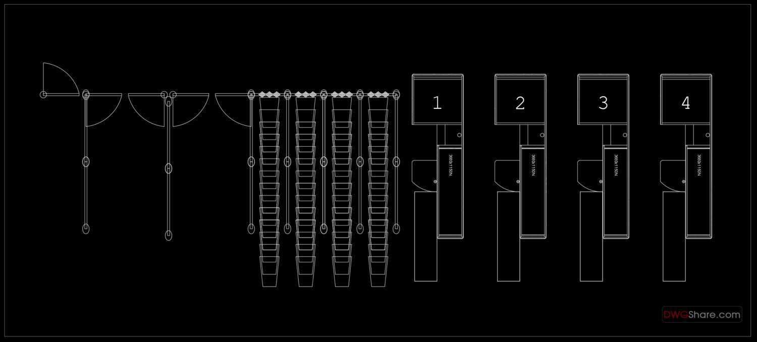 Checkout counter free AutoCAD drawings