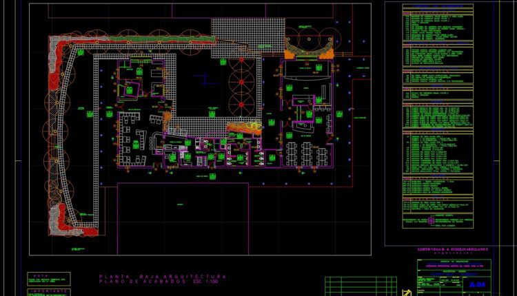 Experimental University Layout Plan AutoCAD File DWG