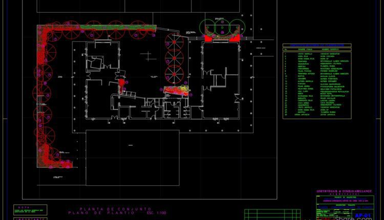 Experimental University Layout Plan AutoCAD File DWG