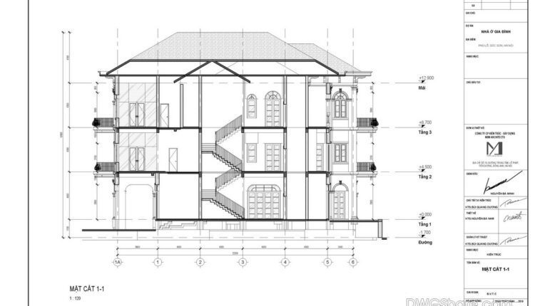House at home, 570sqm, 3 floors Full File Free Download