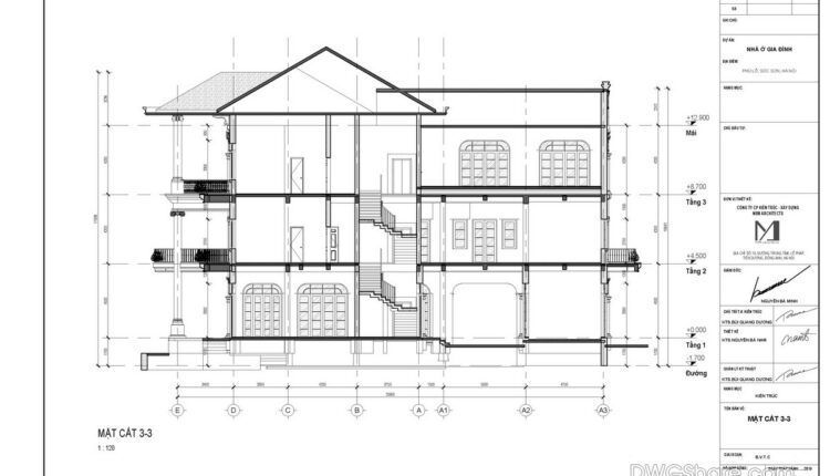 House at home, 570sqm, 3 floors Full File Free Download