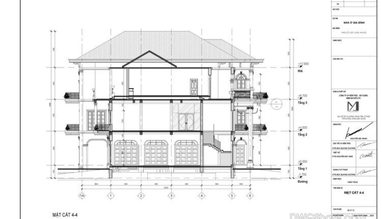 House at home, 570sqm, 3 floors Full File Free Download