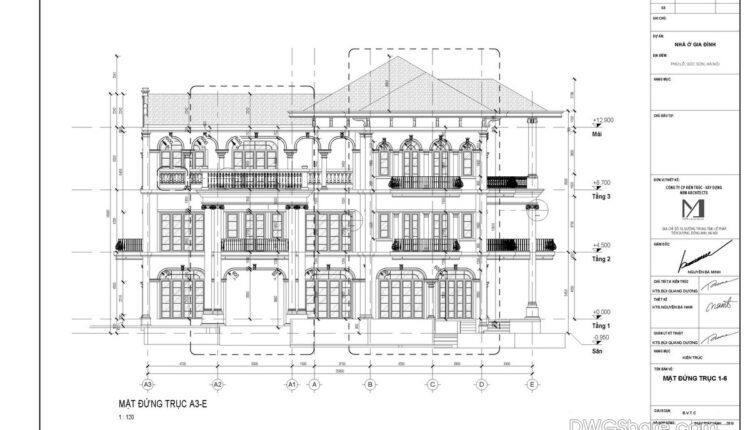 House at home, 570sqm, 3 floors Full File Free Download