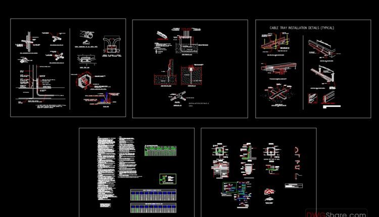 Mall Center Electrical Details AutoCAD File DWG (1)