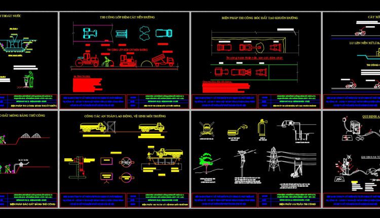 Road Construction Related Autocad Drawings and Specifications