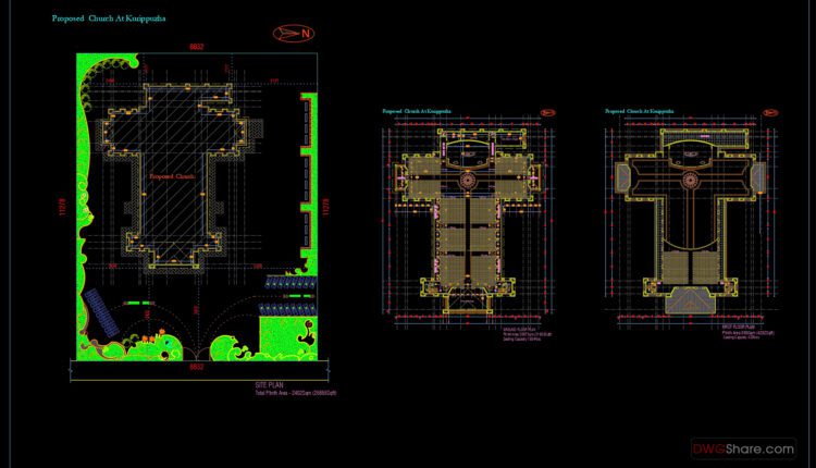 12.Mosque Layout Plan CAD
