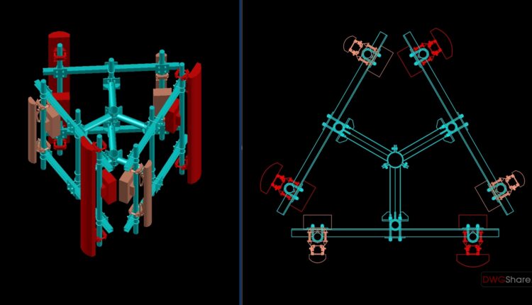23.H-Frame Gantry 3D Model CAD