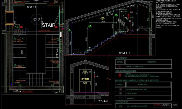 23.Staircase Electric Details CAD