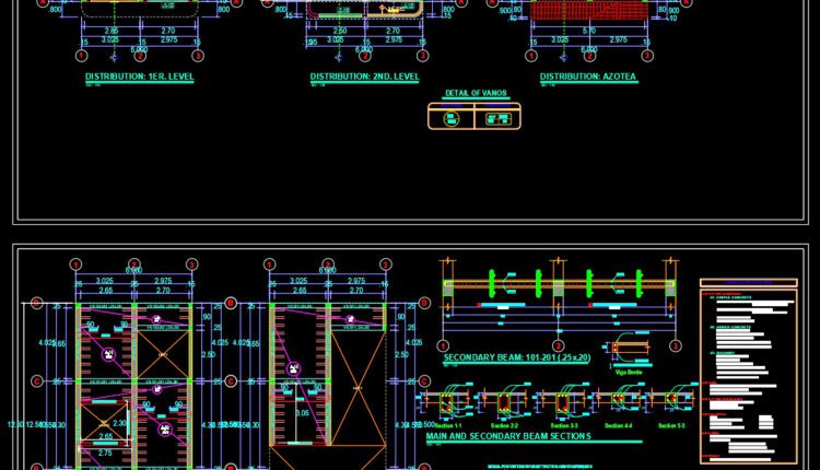 3-Story House a Complete Project AutoCAD File Free Download