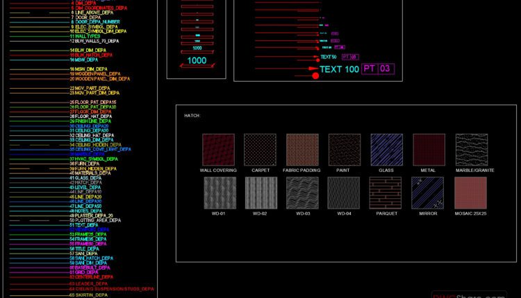 31.Cad Standard File for Architects, Interior Designer free download