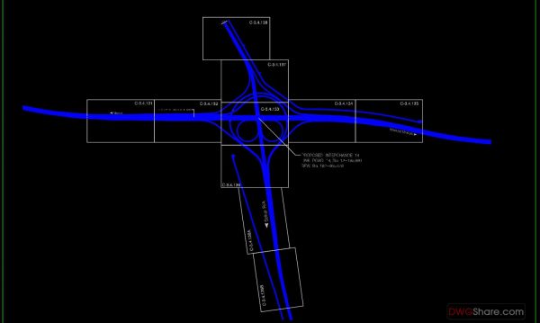 4 years ago
                

                
             1,04136.Cad File of Partial Cloverleaf Interchange Layout For Free Download