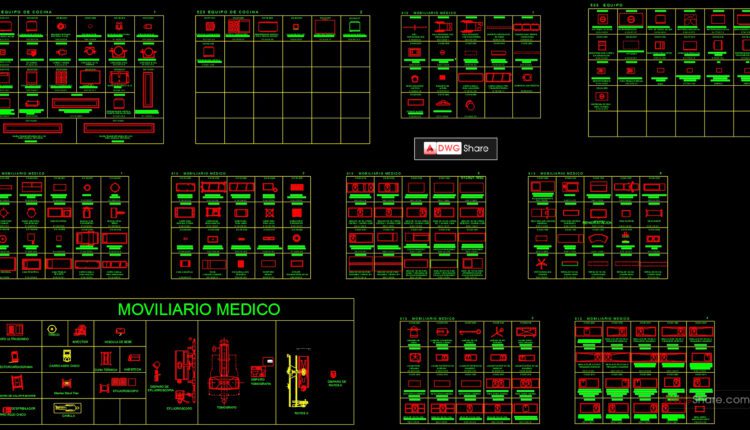 38.Medical Furniture and Equipment Blocks