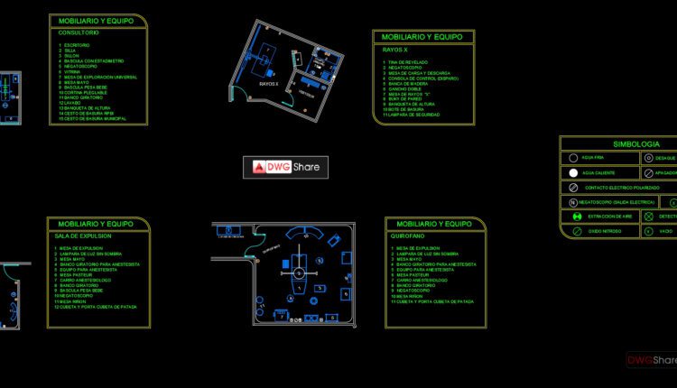 38.Medical Furniture and Equipment Blocks