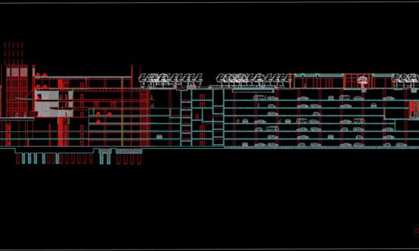 39.Multistorey Car Park Elevation Details CAD
