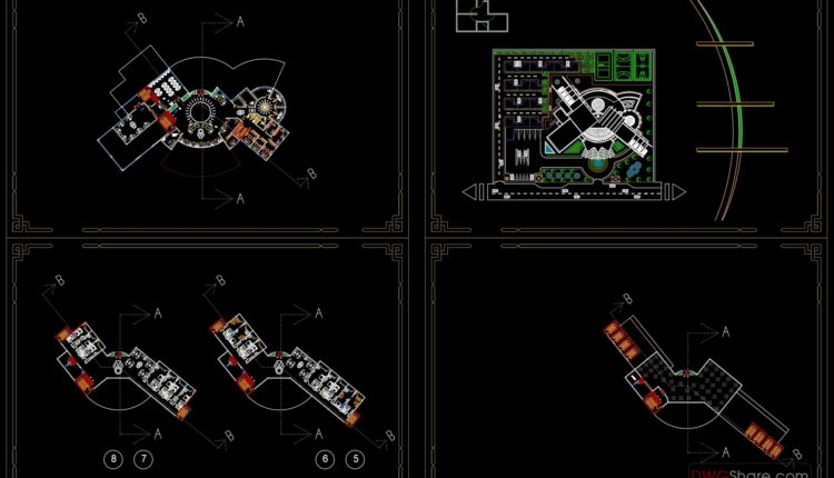 5 stars Hotel Layout Plan AutoCAD File DWG (3)