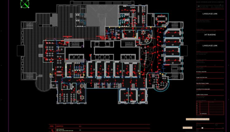 65.File Autocad Layout , Electrical, Air Conditioning, Ceiling, Ventilation, Fire Protection