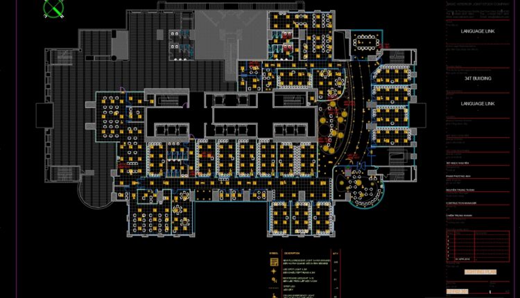 65.File Autocad Layout , Electrical, Air Conditioning, Ceiling, Ventilation, Fire Protection