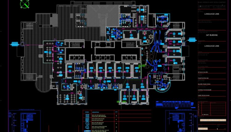 65.File Autocad Layout , Electrical, Air Conditioning, Ceiling, Ventilation, Fire Protection