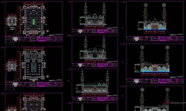 4 years ago
                

                
             3,6157.Mosque Architectural Detail in AutoCAD