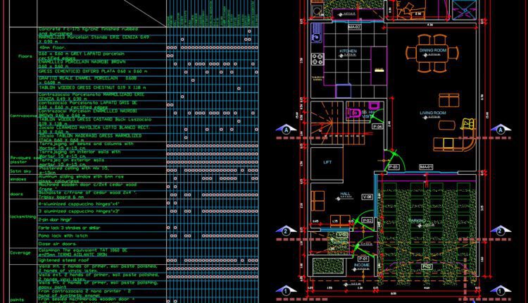 72.2-Storey House (8 x 15) AutoCAD File Free download (2)