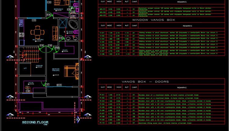72.2-Storey House (8 x 15) AutoCAD File Free download (3)
