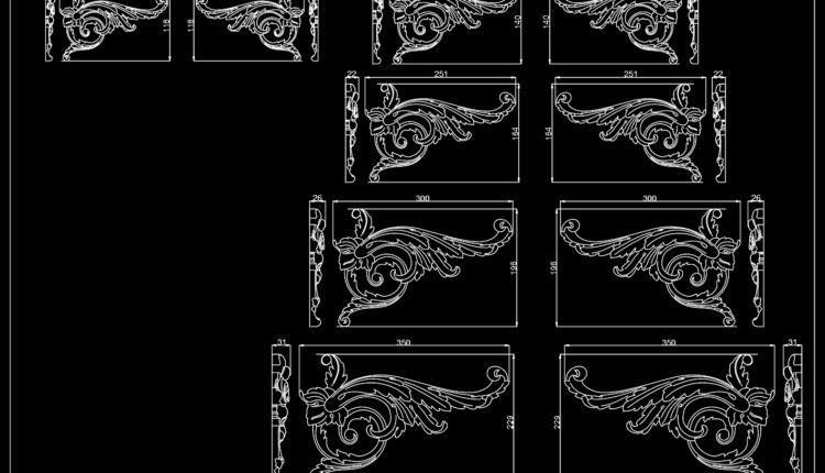 All Wood carving autocad files Free Download