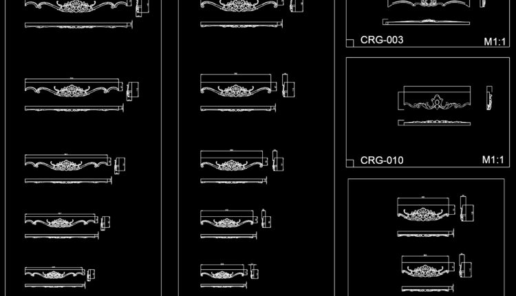 Carved Wood Aprons Cad Blocks Free Download (1)