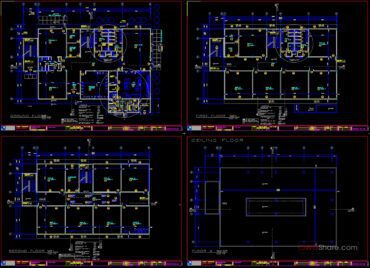 Compact School Project AutoCAD File DWG