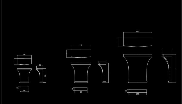 Decorative Wood Capitals Cad Blocks Free Download