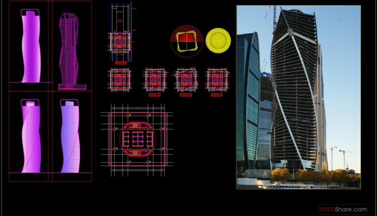 Evolution Tour Layout Plan and Elevations AutoCAD File Free Download