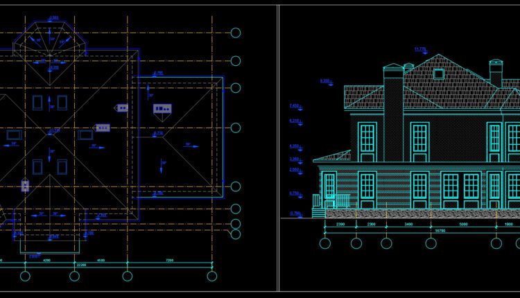 Family house AutoCAD File Free Download