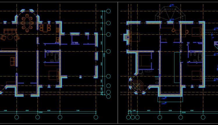 Family house AutoCAD File Free Download