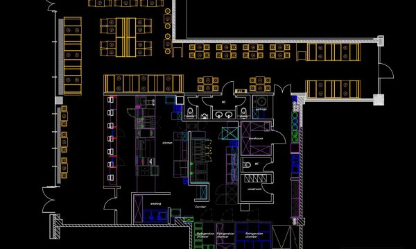 4 years ago
                

                
             7,576Fast food restaurant Plan free AutoCAD drawings