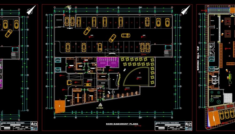 Floors of a Mall, Office, and Leisure AutoCAD File DWG (1)