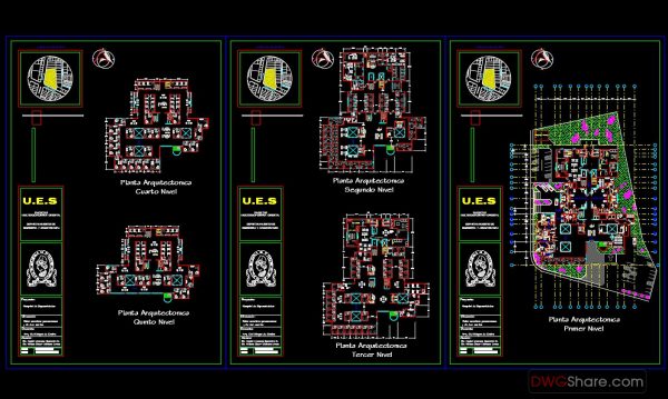 Hospital Building Project AutoCAD File DWG