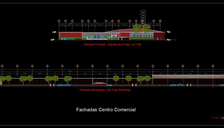 Mall Architecture Projects Detail AutoCAD File DWG