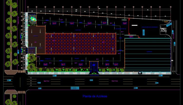 Mall Architecture Projects Detail AutoCAD File DWG