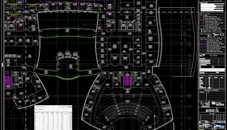 Medical and Research Center Hospital Layout Plan AutoCAD File DWG