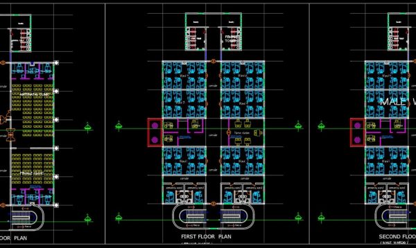 Multi Hotspital Project Design AutoCAD File DWG