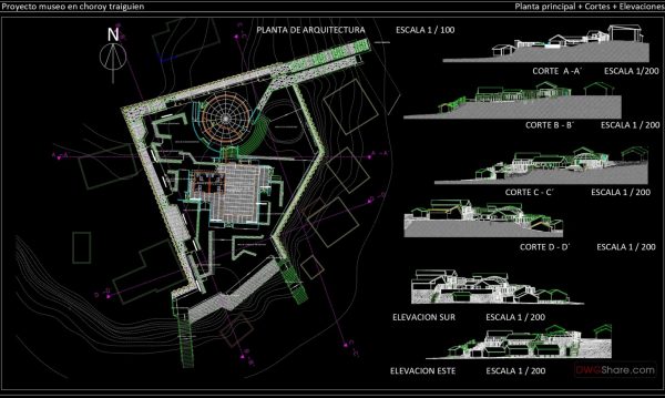 4 years ago
                

                
             3,934Museum Main Plan, Sections, Elevations AutoCAD File DWG