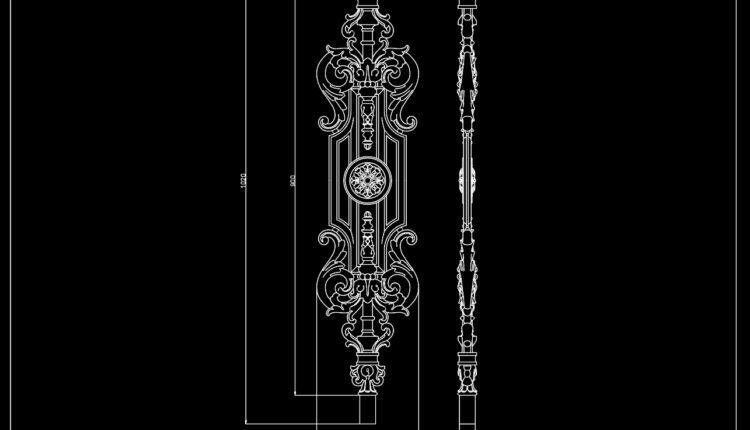 Newel Decor Sets Cad Blocks Free Download