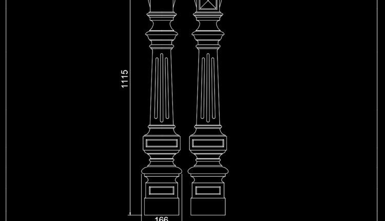 Newel Decor Sets Cad Blocks Free Download