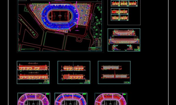 4 years ago
                

                
             5,299Olympic Stadium Plans and Elevations Details CAD