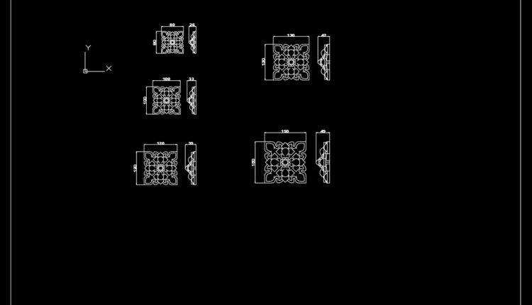 Rosettes Cad Blocks Free Download