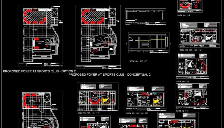 Sport Club Details AutoCAD File DWG (1)