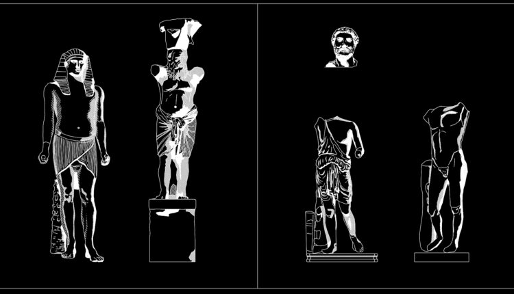 11.Sculpture AutoCAD blocks free download