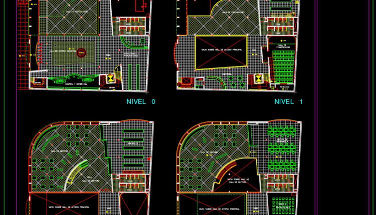 14.cultural center monte video AutoCAD File DWG